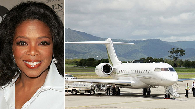 10 Celebrities with Awesome Private Jets