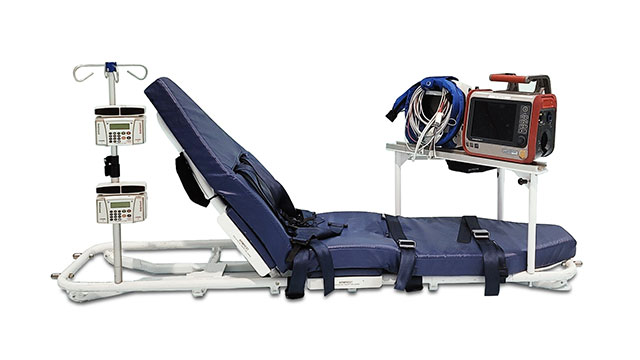 transportation stretcher with monitors