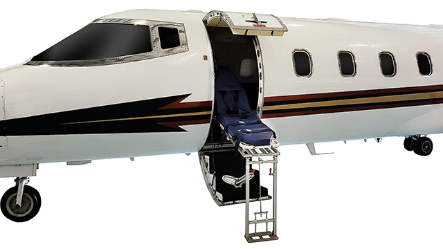 air ambulance stretcher loading mechanism