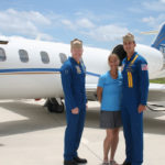 Denise Waye with blue angels