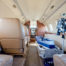 inside of medically equipped Learjet